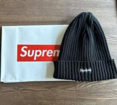supreme ニット帽　ビーニー　黒のサムネイル