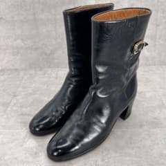 希少・名品】タニノクリスチー レザーショートブーツ 35 1/2 黒 - メルカリ