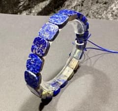 天然 ラピスラズリ バングル｜スクエアカットブレスレット 11mm 内径