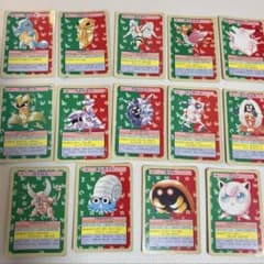 ポケモンカード 1995年 カードダス 14枚セット 裏青 トップサン 枠ズレ