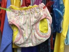 おむつカバー セミビキニ 中は黄色の撥水布 S～Mサイズ 細身の方に 