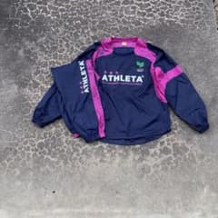 ATHLETA ピステ 上下セット Oサイズ ネイビー×ピンク - メルカリ