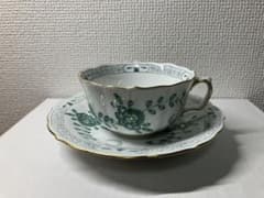 激レア】 マイセン インドの華 グリーン ティーカップ - メルカリ