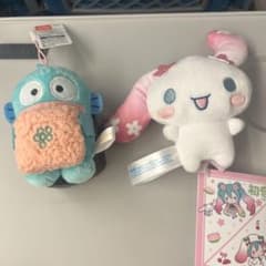【新品】ハンギョドン & 初音ミク x シナモロール マスコット 豪華2点セット