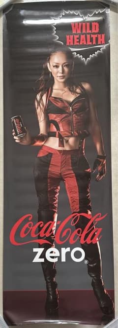 値下げ 美品 希少 レア 安室奈美恵 等身ポスター コカコーラZERO