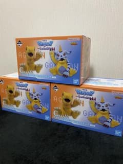 이치 반 쿠지 디지몬 시리즈 피규어 C상 아구몬 & 가부몬 × 3 + D상 컴프