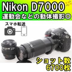 ❤️極美品☘️スマホ転送⭐️Nikon D7000 ダブルレンズ　初心者/本格撮影録画 本格一眼レフカメラ✨Nikon D7000 ダブルズーム✨スマホ転送◎運動会に