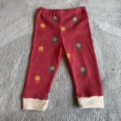 tocomatka キッズ スパッツ ワッフル素材 花柄のサムネイル