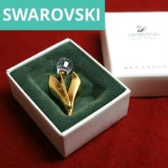 SWAROVSKI スワロフスキー 花 ブローチ クリスタル コサージ - メルカリ