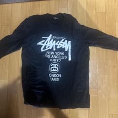 Stüssy ワールドツアー 長袖Tシャツ ブラック XLのサムネイル
