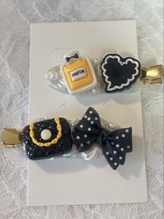 ハンドメイド ヘアクリップ 2個セットのサムネイル