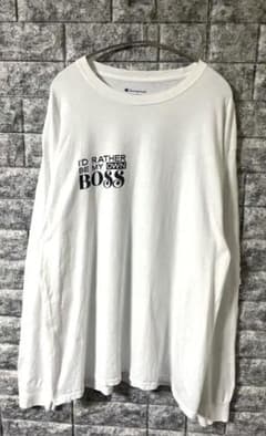 00s Champion AUTHENTIC 긴 소매 컷 톱 US 헌 옷 y2k