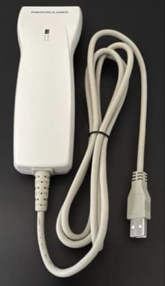 【匿名発送】OPTICON USB バーコードリーダー ホワイト　説明書付き 匿名発送】OPTICON USB バーコードリーダー ホワイト 説明書付き