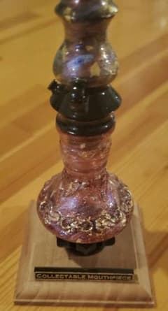 【一点物】シーシャ マウスピース 紫ピンク shisha hookah【台座付】のサムネイル
