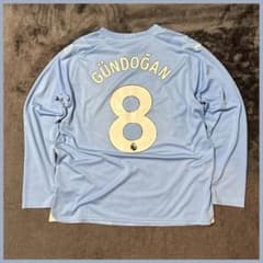 マンチェスターシティ　ギュンドアン　サッカーユニフォーム　長袖　プレミアリーグ マンチェスターシティ ギュンドアン サッカーユニフォーム 長袖
