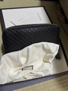 GUCCI グッチ/マイクログッチWジップ長財布/ブラックのサムネイル