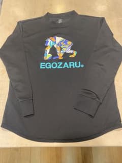 エゴザル　EGOZARU　バスケットボール　バスケ　ロングTシャツ　ブラックMのサムネイル