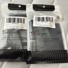 Teskyer IDカードホルダー ネックストラップ付 ネイビーのサムネイル