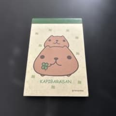 카피바라산 메모 용지 레트로 헤세이 여자