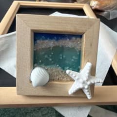 ハンドメイド 海の風景 立体オブジェのサムネイル