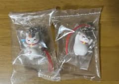 夏目友人帳 ニャンコ先生 ストラップ キーホルダー ガチャガチャ 2個のサムネイル
