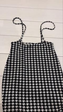 千鳥柄格子 スカート Sサイズのサムネイル