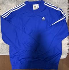 adidas ナイロンジャケット ブルーのサムネイル