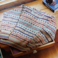 シェットランドヤーン　フェアアイルセーターキット編み図付き　30g×17束　レアのサムネイル