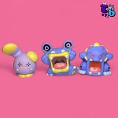 ポケモンキッズ【ゴニョニョ/ドゴーム/バクオング】指人形No.B063