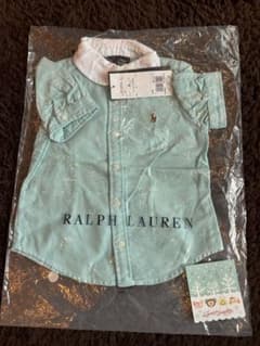 新品RALPH LAUREN 半袖シャツ 2T ミントグリーンのサムネイル