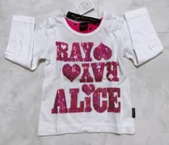 人気　Ray Alice ラメ長袖カットソー　ロンT 子供ロンT 子供長袖 春服