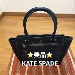 【美品】ケイトスペード　ブラックレザー　トートバッグのサムネイル
