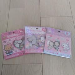 ハローキティ クリスタルシール　おはじき　 15枚入り　3セット