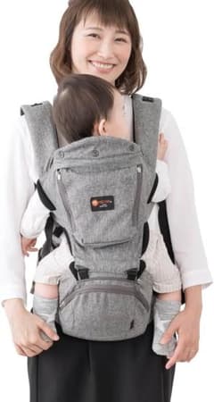 【ほぼ未使用】napnap tran ヒップシート 抱っこ紐 グレーのサムネイル