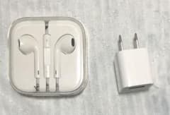 【未使用】EarPods - iphone 6s 付属品　acアダプタおまけのサムネイル