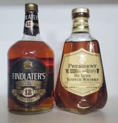 Findlater's 12年 & President ウイスキーセット - メルカリ