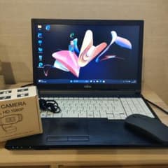 Office搭載　Fujitsu ノートパソコン 本体 Webカメラのサムネイル