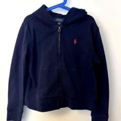 POLO RALPH LAUREN ネイビー パーカーM(8〜10)140㎝のサムネイル