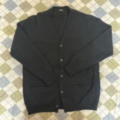 UNIQLO Vネック カーディガン ブラック XLのサムネイル
