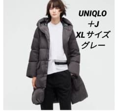 美品 ユニクロ ジルサンダー ＋J ダウン ロングコート グレー XLのサムネイル