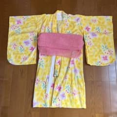 浴衣 黄色 130のサムネイル