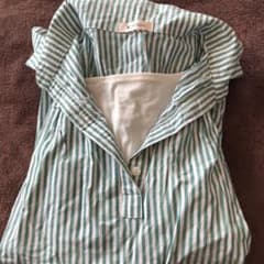 授乳服 長袖シャツワンピースのサムネイル