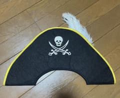 カリブの海賊 パイレーツオブカリビアン 海賊帽子 ファンキャップ 羽根付きのサムネイル