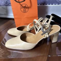 HERMES エルメス　グレナン　シェーヌダンクル　金具付き　サンダル　ミュール