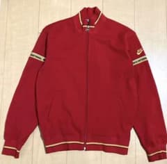 美品✨80s ナイキ ジャージ トラックジャケット 日本製 赤のサムネイル
