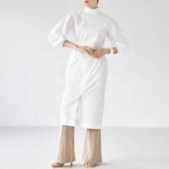 TODAYFUL ステッチパフドレス ロングワンピース【38】白 春夏秋冬
