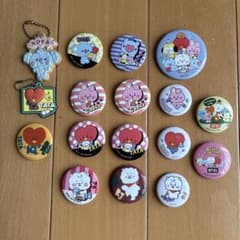 BT21 캔 배치 키링 쿠라 스시 정리 판매
