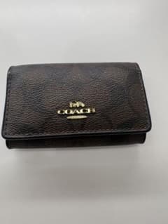 COACH シグネチャー キーケース ブラウンのサムネイル
