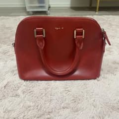 agnes b. アニエスベー ハンドバッグ レッドのサムネイル