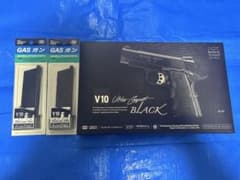 東京マルイ】V10 ウルトラコンパクト ブラック＋スペアマガジン2本